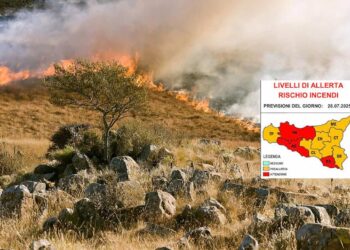 Allerta rossa per rischio incendi a Ragusa: attivato presidio di Protezione Civile