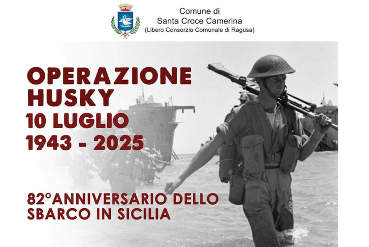 Operazione Husky del 10 luglio 1943. cerimonia a Santa Croce Camerina