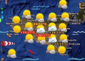 Maltempo in Sicilia, anticiclone subtropicale con caldo e temporali pomeridiani