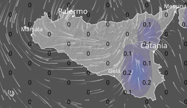Maltempo in Sicilia, oggi arriva la pioggia anche a Ragusa