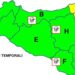 Maltempo Sicilia,  piogge sparse e allerta gialla per il 30 luglio