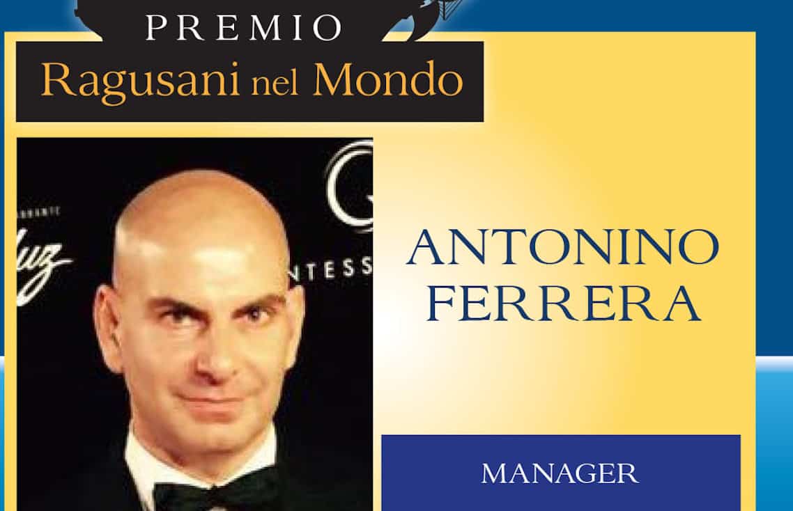 Premio Ragusani nel Mondo 2025, tra i premiati Antonino Ferrera, il manager globetrotter