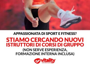 Ragusa, casting per nuovi istruttori nei centri fitness Vitality