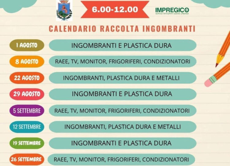 Scicli, conferimento rifiuti ingombranti: le date e dove