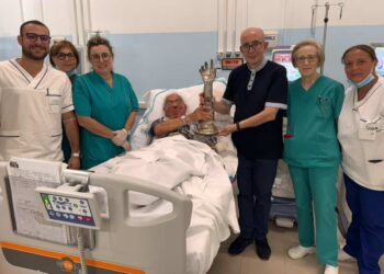 La reliquia del braccio di San Giovanni ieri all'Arezzo, domani a Marina di Ragusa