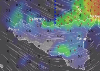 Maltempo Sicilia, brusco cambiamento: piogge e temporali sparsi