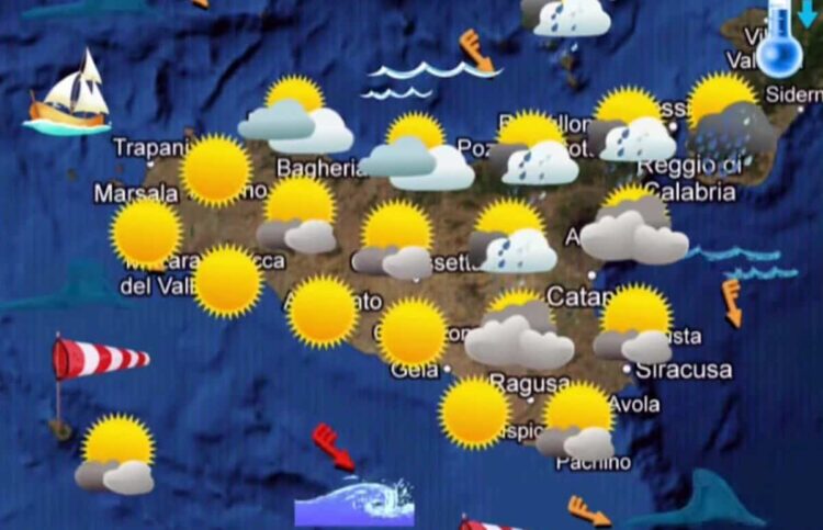Maltempo in Sicilia, instabilità passeggera con pioggia e rovesci poi torna anticiclone africano