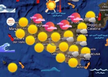 Meteo Sicilia: arrivano caldo record e venti di burrasca