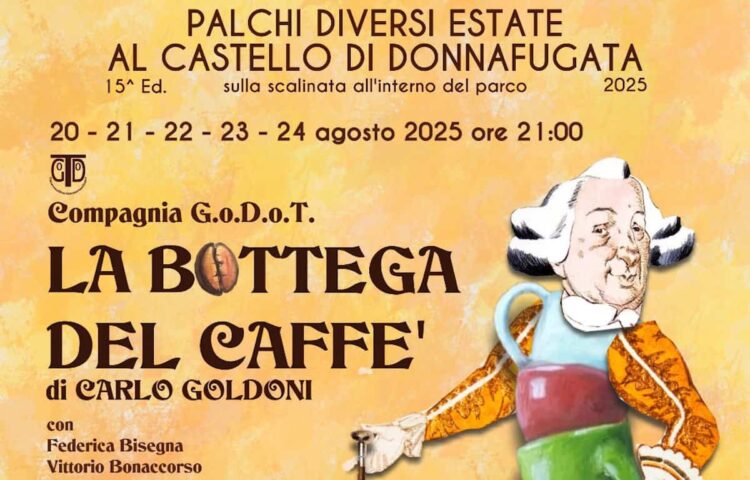 Ragusa, al castello di Donnafugata la compagnia Godot con la Bottega del Caffè
