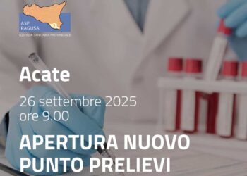 Asp Ragusa potenzia i servizi territoriali: si inaugura Punto Prelievi di Acate