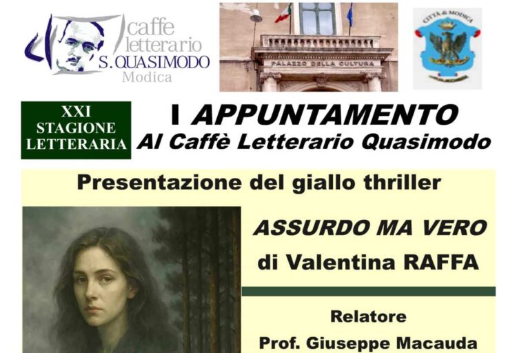 Modica, al Quasimodo la scrittrice Valentina Raffa