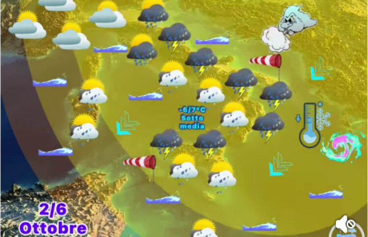 Maltempo Sicilia, in arrivo vortice Artico: temporali e freddo