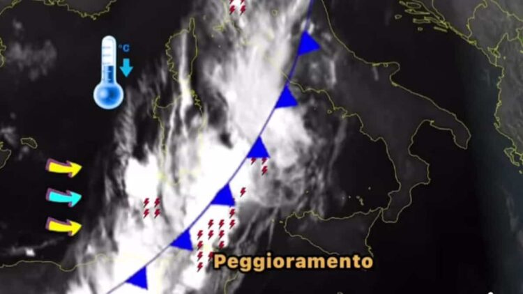 Maltempo Sicilia, perturbazione atlantica sfiora l'isola: pioggia e temporali sparsi