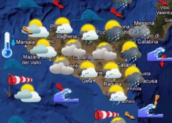 Maltempo Sicilia, oggi instabilità e piogge sparse