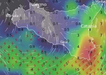 Maltempo Sicilia, in arrivo pioggia e temporali: elevato rischio di fenomeni estremi