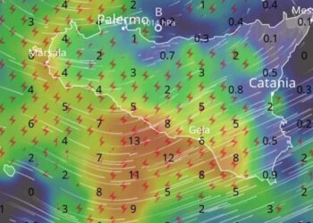 Maltempo Sicilia, in arrivo piogge, freddo e temporali anche di forte intensità