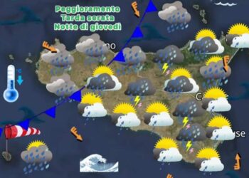 Maltempo Sicilia: temporali in arrivo, possibile squall line nella notte