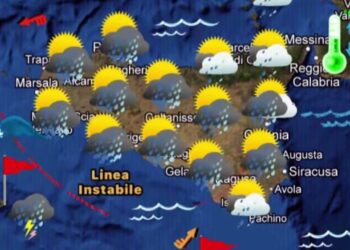 Maltempo Sicilia, in arrivo temporali di forte intensità