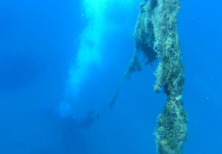 Rete fantasma a Punta Secca
