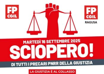 Sciopero nazionale del personale precario PNRR della Giustizia anche a Ragusa