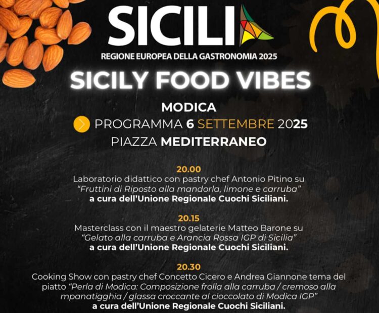 Sicilia Regione Europea della Gastronomia 2025 a Marina di Modica