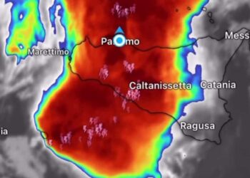 Maltempo Sicilia, vortice ciclonico porta fulmini, pioggia e temporali