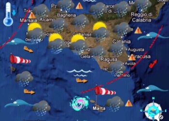 Maltempo Sicilia, in arrivo piogge e temporali di forte intensità con possibili nubifragi