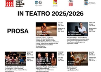 Fondazione Teatro Garibaldi di Modica: svelato il cartellone della Stagione di Prosa 2025-2026