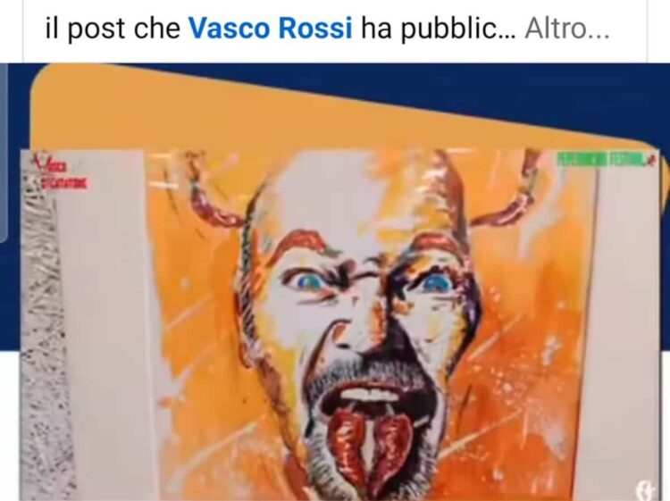 Omaggio a Vasco dilatatore di Amedeo Fusco, il rocker Vasco Rossi risponde sui social
