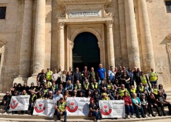 In moto senza vista a Ragusa