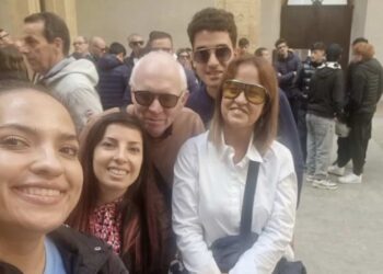 Delegazione Uici Ragusa alla biblioteca di Caltanissetta