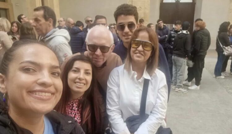 Delegazione Uici Ragusa alla biblioteca di Caltanissetta