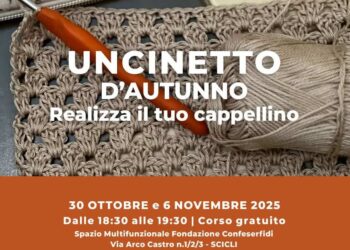 Scicli, uncinetto d’autunno: realizza il tuo cappellino