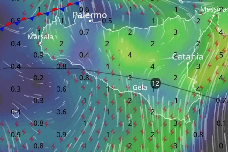 Maltempo Sicilia: temporali in arrivo, rischio fenomeni intensi anche nel Ragusano