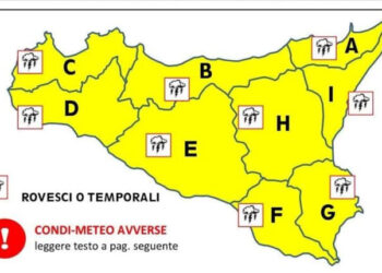 Maltempo, piogge e temporali da stasera: allerta gialla per domani