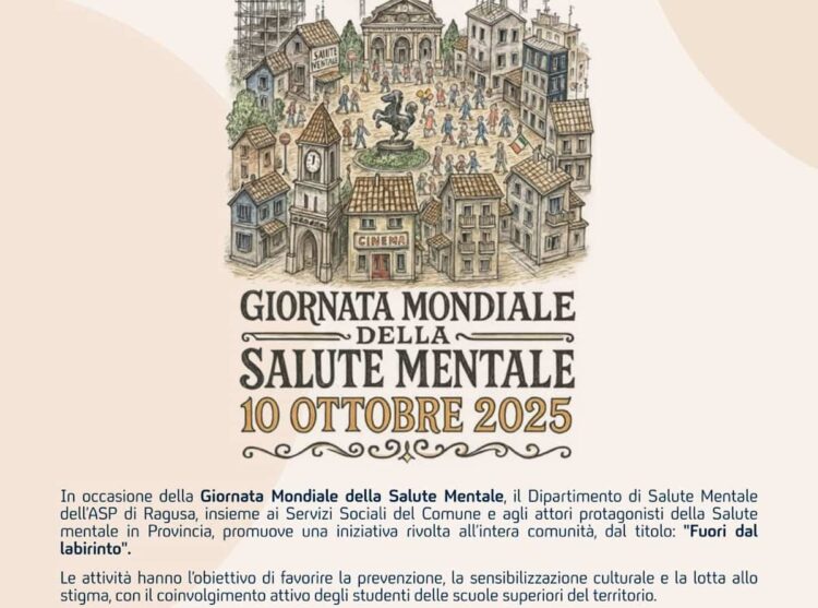 Asp Ragusa, Open Day sulla Salute Mentale: ecco dove e quando