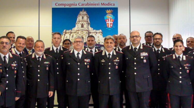 Comando Compagnia di Modica, visita del Comandante della Legione Carabinieri Sicilia
