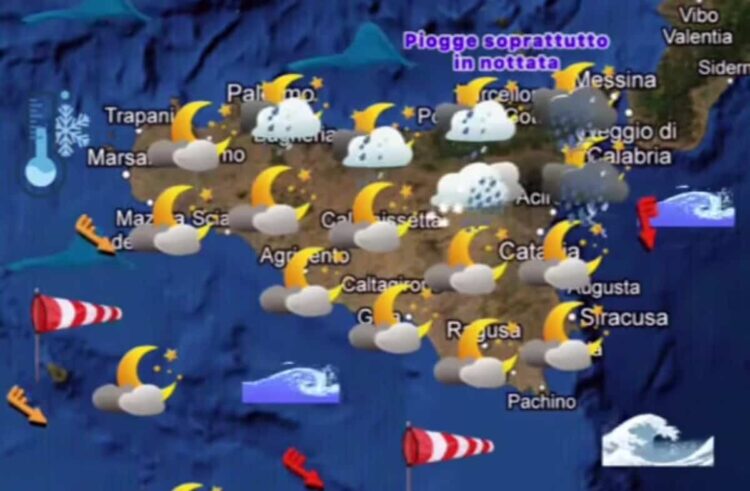 Maltempo in Sicilia: in arrivo aria artica e instabilità