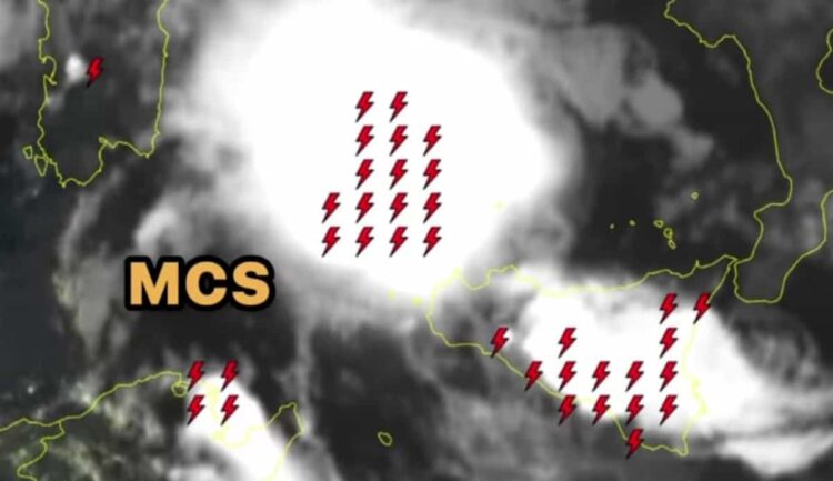 Maltempo in Sicilia: vortice ciclonico in arrivo, rischio nubifragi e forti venti