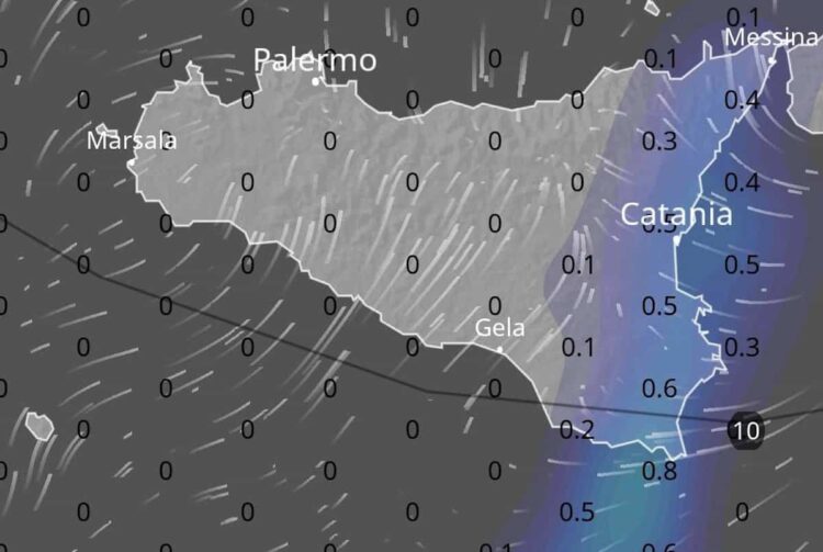 Maltempo Sicilia: piogge sparse da Ragusa a Messina