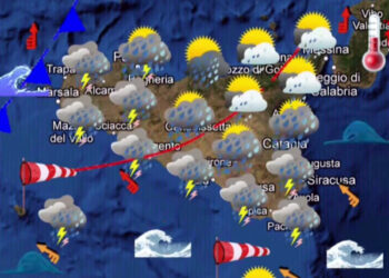 Maltempo Sicilia, temporali intensi e forti venti in arrivo per domani 30 ottobre