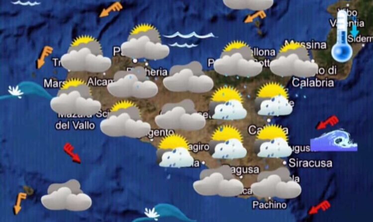 Maltempo Sicilia, piogge e temporali nel pomeriggio: ecco dove