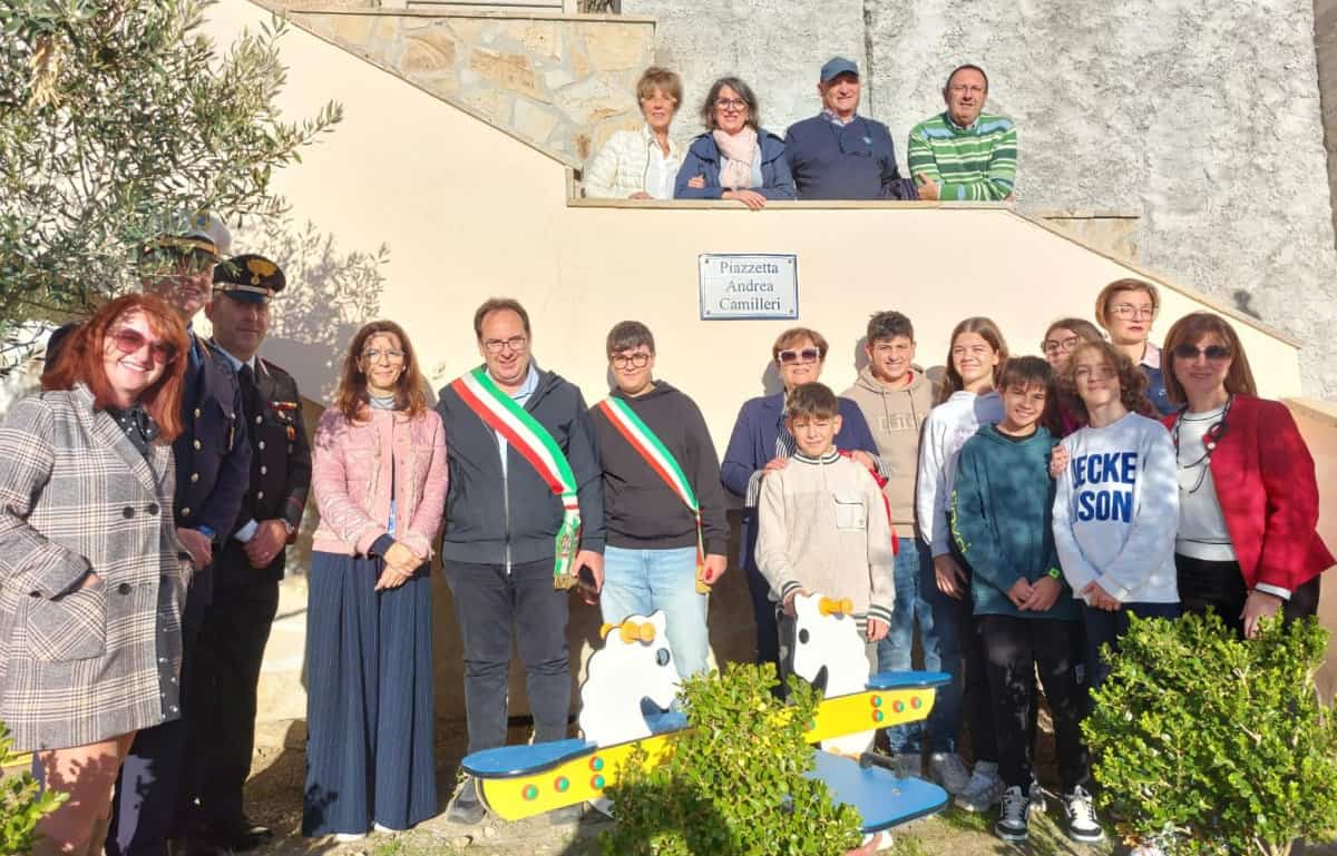Gangi, intitolata piazzetta ad Andrea Camilleri