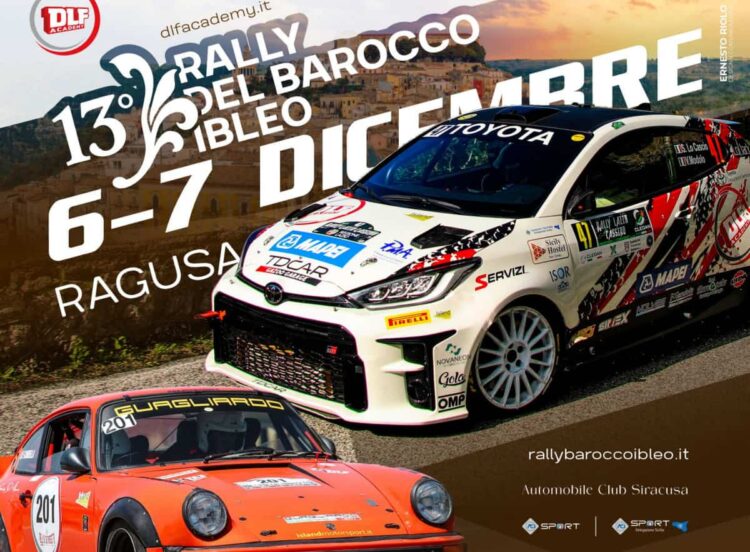 Rally del Barocco Ibleo, la gara torna dopo 14 anni: aperte le iscrizioni