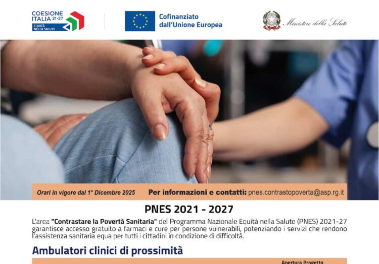 Asp Ragusa: dal 1° dicembre nuovi orari per gli ambulatori di prossimità