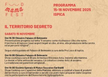 Food Mama Fest il 15 e il 16 novembre a Ispica
