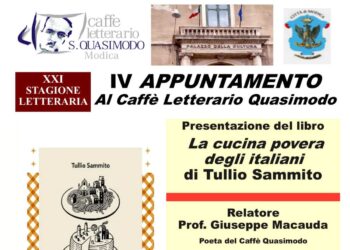 Modica, al Quasimodo lo scrittore ragusano Tullio Sammito