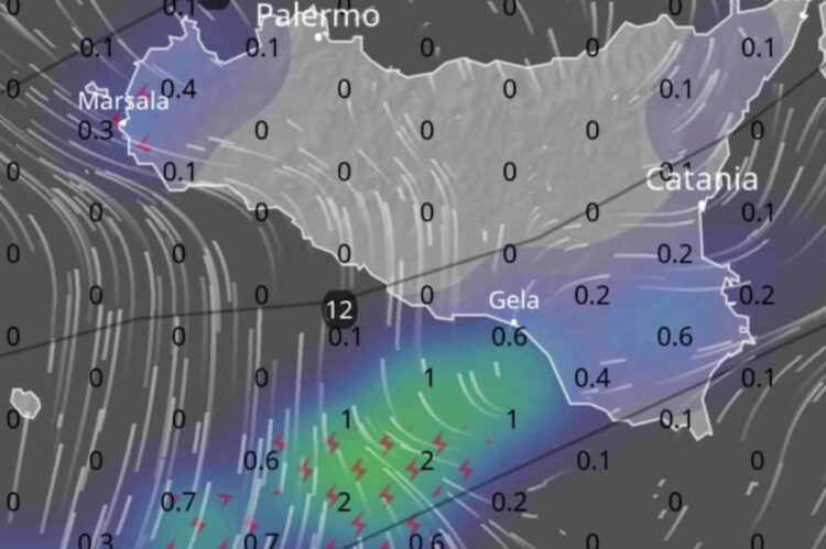 Maltempo Sicilia: arriva il freddo artico, piogge già da stasera