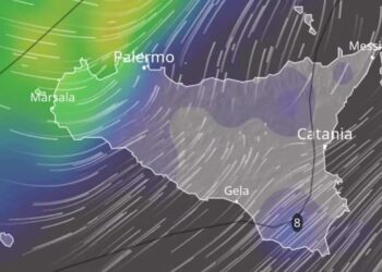 Maltempo Sicilia, arriva un perturbazione atlantica: piogge, temporali e venti di burrasca