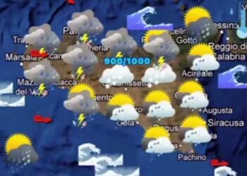 Maltempo Sicilia: aria artica con temporali, venti di burrasca e neve a bassa quota